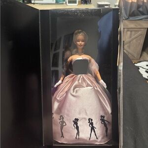 Barbie in Elegant Pink and Black Gown